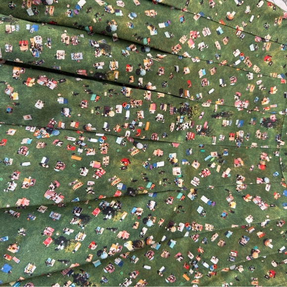 Akris Green Floral A-Line Skirt - Picture 2 of 5